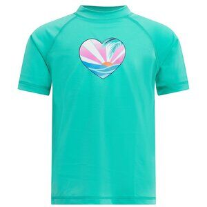 Kanu Surf Girls' Karlie UPF 50+ Sun Protective Rash Guard Swim Shirt, 2T